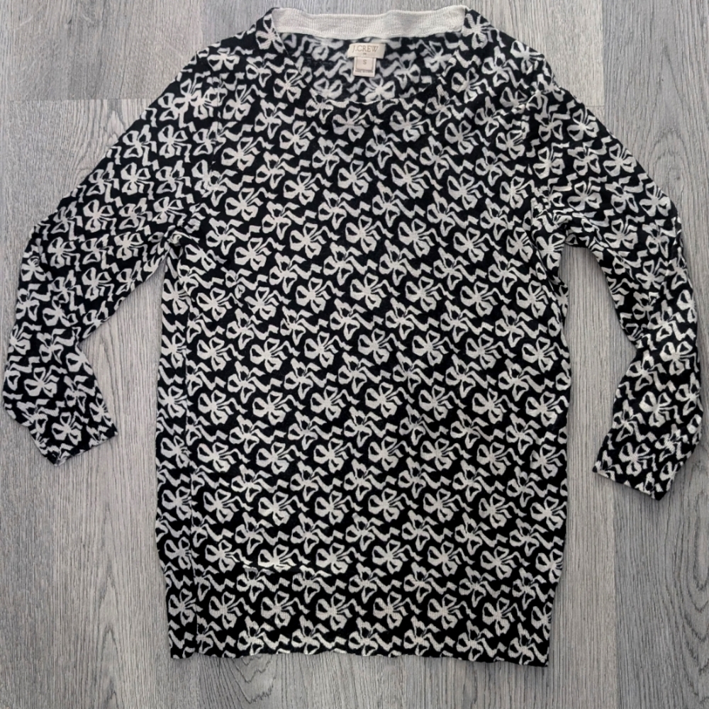 J. Crew Charley Merino Wool Bow Sweater - Small - Coquette